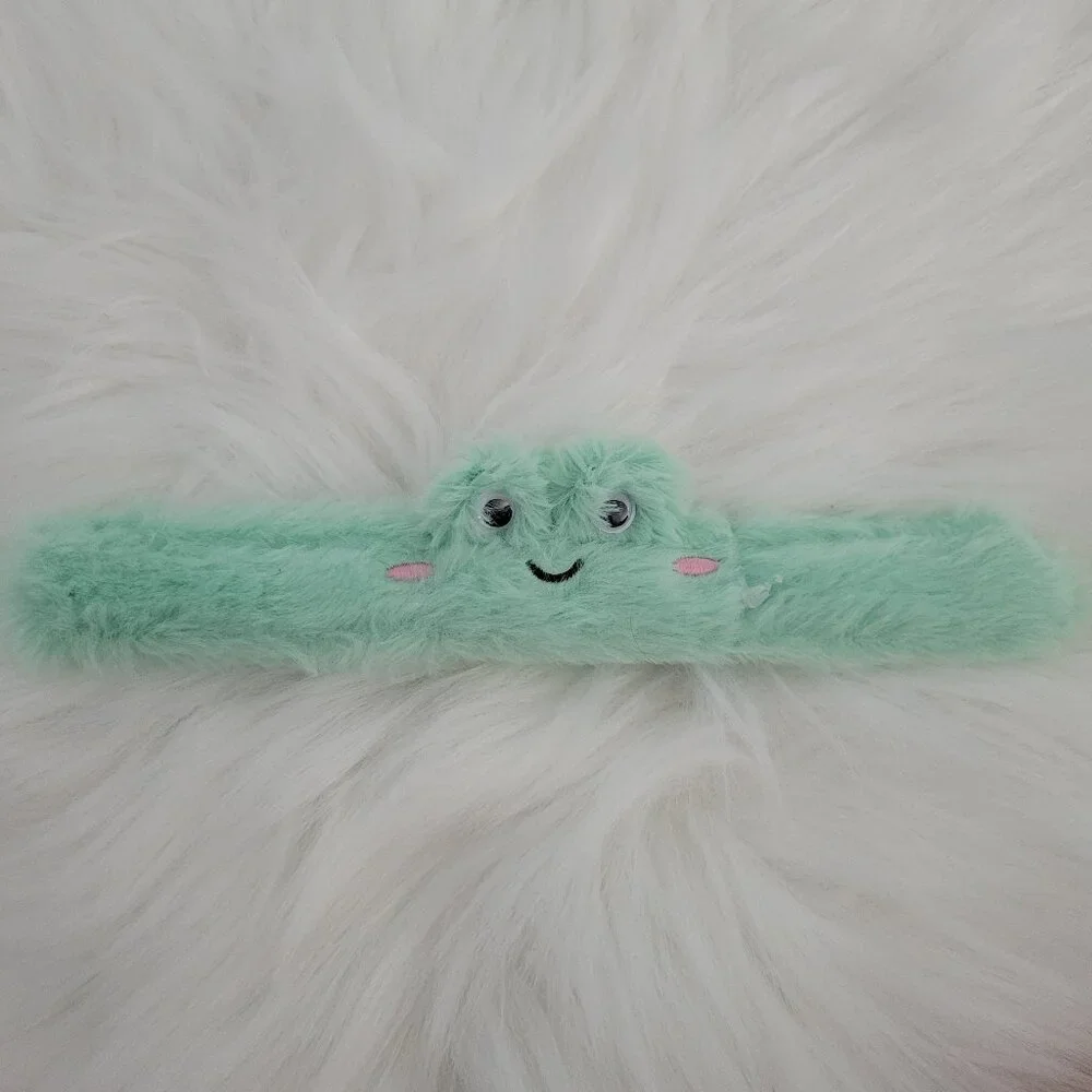Claire's Plush Slap Bracelet Set